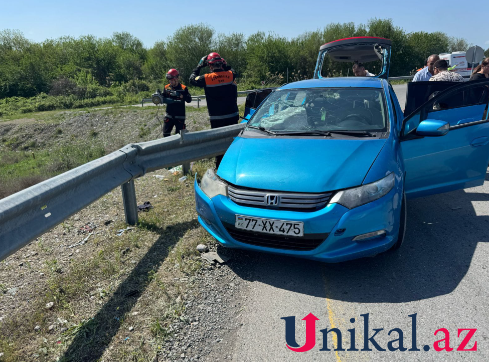 Yevlaxda ağır qəza - 32 yaşlı oğlanın qolu amputasiya olundu (FOTO)